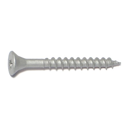 Midwest Fastener Deck Screw, #7 x 1-5/8 in, Steel, Flat Head, Phillips Drive, 30 PK 30562